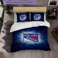 New York Rangers Pattern Microfiber 3Pcs Bedding Set Decor Duvet Cover Set For Bedroom Home Use 135cm*200cm