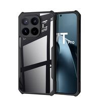 XUNDD Clear Case For Xiaomi 17 T PRO with Magnetic Stand Anti-Drop Airbag Bumper Camera Protection Transparent Back Shell Pc + tpu&Xiaomi 17T Pro gray