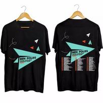 Ben Folds Paper Airplane Request Tour 2026 T-Shirt N1809_32 L blue