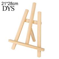 Medinis reguliuojamas tapybos piešimo stovas Ezelio rėmas Menininko trikojis Vitrinos lentyna 21*28cm beige