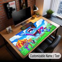 Custom Name Text Big Mouse Pad,The Amazing Digital Circus Soft Non Slip Extended Desk Mat For Home Office 30cmx60cm