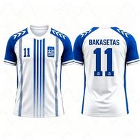 Graikijos nacionalinės futbolo rinktinės marškinėliai Tsimikas Charisteas Bakasetas Tzolis Kvėpuojantys futbolo viršutiniai drabužiai Spausdinti Paplūdimio marškinėliai Vyrams Moterims Gerbėjams 2XL