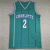 Charlotte Hornets Retro Johnson Krepšinio Marškinėliai Vyrams Moterims Medvilnės Mišinys Sportiniai Marškinėliai Dėvėjimui Small