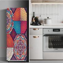 Mielos katės Šaldytuvo lipdukai Durelių dangtis Šaldytuvas Tapetai Dekoratyviniai vinilo šaldikliai Plėvelė Pilna apvyniojama baldų freskos lipdukas 60x180cm(1pcs)