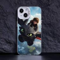 Gražios poros „Toothless Fury Dragon“ dėklai telefonams IPhone 17 16 15 14 13 12 11 Plus Pro Max Spalvotas dėklas iPhone 11 gray