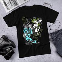 Jolyne Cujoh JoJo's Bizarre Adventure T-Shirt, Stone Ocean Anime Girl Design 2XL gray