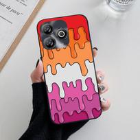 ZTE Blade A75 4G dėklas prabangus mielas pandos TPU minkšto silikono telefono dėklai ZTE BLADEA75 4G smūgiams atsparus apsauginis dangtelis Fundas ZTE BLADE A75 4G orange