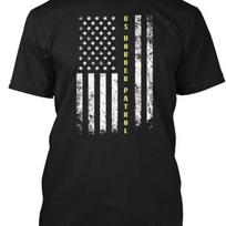 Proud Us Border Patrol Job Title America - T-Shirt Made in USA Size S to 5XL 5XL įvairiaspalvis