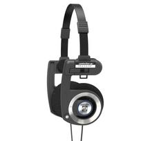 Koss PortaPro On Ear Headphones with Case (Black) [Used] juoda