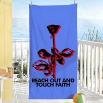 Rock Band D-Depeche M-Mode Violator Towel Soft Pool Gift For Travel Gym Shower Camping Quick Dry Sports Large Beach Towels 80cm×160cm gray