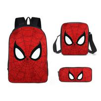 Marvel Žmogus-voras Kuprinė berniukams Vaikams Mokyklinė kuprinė Superherojus Petinis krepšys su knygomis Lengvas Animacinis krepšys su knygomis Pencil case
