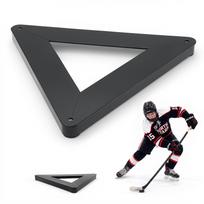 VEVOR Triangle Hockey Passer, Heavy-Duty Multi-Angle Rebounder, Hockey Passing Aid, Passing & Stick Handling Trainer 64.3 x 56.4 x 4.4 cm