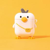 Cover for AirPods Pro 3 Black Duck Earphone Case for AirPods Pro 1 2 3 Silicone Soft Case Wireless Headphone for Airpods 4 for AirPods Pro 3 white