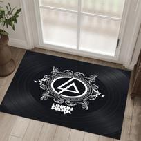 Linkin Park Design Crystal Velvet Carpet Cozy Non?Slip Printed Rug For Bedroom Living Room Entrance 80cmx120cm
