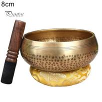 Nepalio Tibeto Budos Muzikos Terapija Relaksacija Gydymas Dainuojantis Dubuo Medinis Pagaliukas Dekoras 8 cm beige