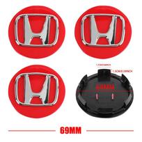 4pcs 56/58/60/69mm Car Wheel Center Hub Caps Accessories For Honda Type R Type S VTEC DOHC Modulo Vezel Legend Si ed4 RR Insight