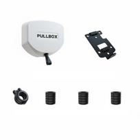 Electric Vehicle Charger Cord Retractor Sturdy-Duty Automatic Cord Reel Easy Installation Shock Resistant for Carport, Outdoor White Side Mount white