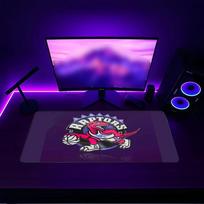 Raptors Mouse pad with a non slip rubber base suitable for home offices and an ideal gift for gamers 30cmx60cm purple