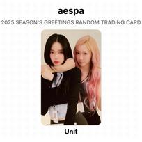 aespa 2025 SEASON'S GREETINGS RANDOM TRADING CARD Official Photocard Unit 02 brown