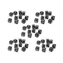 6 Sided 5mm Dice Acrylic Party Dice Bulk Pack Mini Dice  Table Games juoda