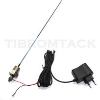 Vandens šildytuvo anodinis strypas su maitinimo šaltiniu, titano anodinis laidas, Ru-Ir danga, ilgis 420 mm, NPT3/4, dangos ilgis 220 mm black