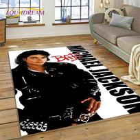 MJ Pop Karalius Michael Jackson Kilimas Svetainės Miegamojo Namų Dekoras, Neslystantis Grindų Kilimėlis Sofa Durų Kilimėlis Dovana 60x90cm( 23x35in )