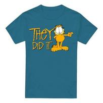 Garfield Mens They Did It T-Shirt XL juoda
