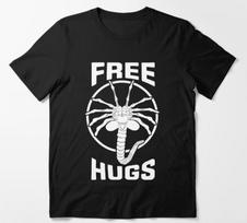 ALIEN FREE HUGS TSHIRT Face Hugger Horror Movie Unisex Tee Unisex T-Shirt XXXL black