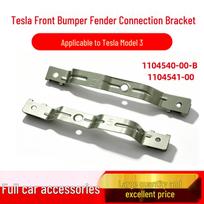 Tesla Model 3 Front Bumper Connection Bracket Kit (1104540-00-B, 1104541-00) Left Side red