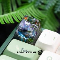 Hollow Knight Silksong Hornet Resin Drop Backlit Keycap Anime Custom Keycap Replaceable Esc Keycap Mechanical Keyboard Deco Gift green