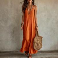 New lazy and relaxed Bohemian seaside vacation travel loose and thin and comfortable XL gray