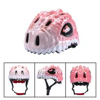 Kids Cartoon Dinosaur Bike Helmet Cycling Scooter Skateboard Balance - Ventilated Half Boys Girls Ages 3-8 M 56-60 cm gray