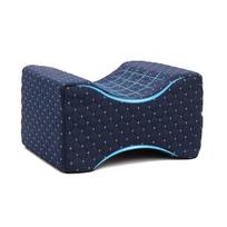 Leg pillow,side pillow,Memory foam knee pillow with side sleeping belt,Leg knee pillow with removable and washable cover gray