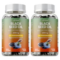 Airboy Black Seed Oil 1000mg Softgels — Immune Support, Daily Wellness, Nutritional Support 120*2
