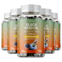 Airboy Black Seed Oil 1000mg Softgels — Immune Support, Daily Wellness, Nutritional Support 120*5