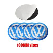 4PCS 70/80/90/100/120MM Car Wheel Center Hub Cap Emblem Stickers for Volkswagen VW Golf 6 7 MK4 I11TSI TDI Magotan B5 B6 B7 GTD