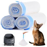 FEELNEEDY Automatic Cat Litter Box Replacement Garbage 60 4075B Bags, Bags, balta