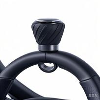360 Degree Grip Ball Turning Hand Control Auto Parts Car Steering Wheel Booster Spinner Knob Labor Saving Truck Tractor Forklift black