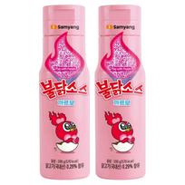 Samyang Carbo Buldak Sauce Creamy Spicy Hot Chicken Flavor Table Condiment 200g x 2 Bottles pink