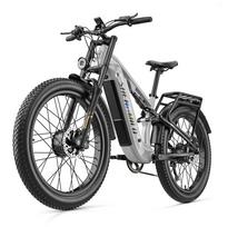 All-Terrain Electric Bicycle Shengmilo S600 Pro 48V25AH Battery 90KM Max Range 2*1000W Dual Motor 45KM/H Top Speed No ABE E-Bike