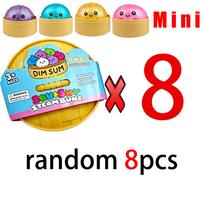 Mini 1-24 vnt. Blizgantys koldūnai Blizgantys koldūnai Minkštas žaislas su dėžute Koldūnai Sensorinis gniuždymo žaislas Streso mažinimui