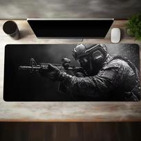 Tactical Soldier Gaming Mouse Pad Waterproof Nonslip Extended Desk Mat 30x80x0.3cm