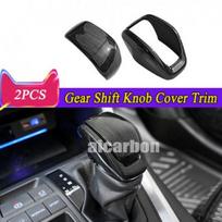 For Toyota RAV4 2019-2024 Gloss Black Titanium Style Gear Shift Knob Cover Trim gray