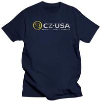 Tshirt CZ USA SHIRT 2 SIDE CESKA ZBROJOVKA LOGO P 09 ARM GUN PISTOL Unisex BLACK T SHIRT Black T Shirt Casual Tops 4XL black
