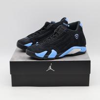 487471-007 Nike Air Jordan 14 Retro Juodi Universitetiniai Mėlyni (Vyriški) 12 black