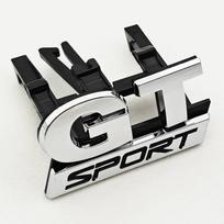 For VW Volkswagen Jetta MK5 Golf 3D ABS Logo GT Sport Badge Car Front Grille Emblem For Volkswagen VW Polo Golf 4 5 6 Golf MK4 - white
