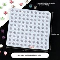 Square Round Cat Paw Silicone Mold 100 Cavity Non-Stick Mould for DIY Resin Earrings Pendant Jewelry Gift Making A9 gray