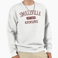 Unisex Cotton Sweater Pullover Hoodie Printed Sweater Smallville Pullover Sweatshirt Casual Long Sleeve Sweatshirt M (50-60kg) balta