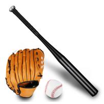 Teens Baseball Set 25'' Aluminum Alloy Baseball Bat 10.5'' Right-hand-throw Glove Soft Ball for Kids with Complimentary Storage Shoulder Bag Six juoda