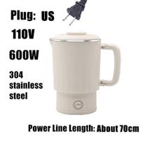 Xiaomi 2026 0.6L Mini Folding Kettle Portable Water Heater 600W 600ml Electric Kettle Home Kettle Electric Boiling Pot Noodle Pot gray